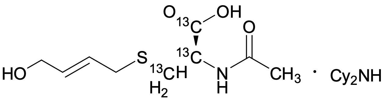 N-Acetyl-S-(4-hydroxy-2-buten-1-yl)-L-cysteine-13C3 Dicyclohexylamine Salt