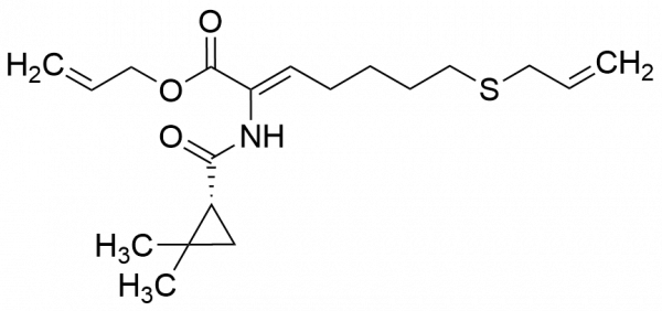 Allyl (R,Z)-7-(allylthio)-2-(2,2-dimethylcyclopropane-1-carboxamido)hept-2-enoate