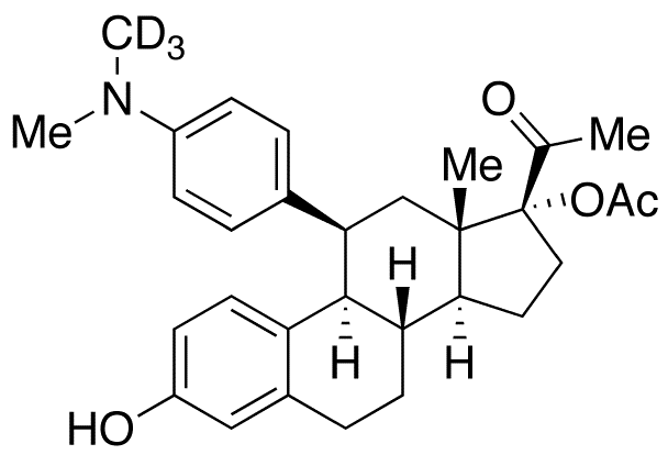 (11β)-17-(Acetyloxy)-11-[4-(dimethylamino)phenyl]-3-hydroxy-19-norpregna-1,3,5(10)-trien-20-one-d3