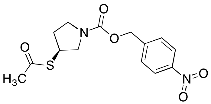 (3S)​-3-​(Acetylthio)​-1-​pyrrolidinecarboxyli​c Acid (4-​Nitrophenyl)​methyl Ester