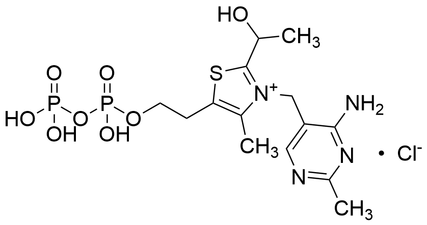 3-((4-Amino-2-methylpyrimidin-5-yl)methyl)-5-(2-((hydroxy(phosphonooxy)phosphoryl)oxy)ethyl)-2-(1-hydroxyethyl)-4-methylthiazol-3-ium Chloride