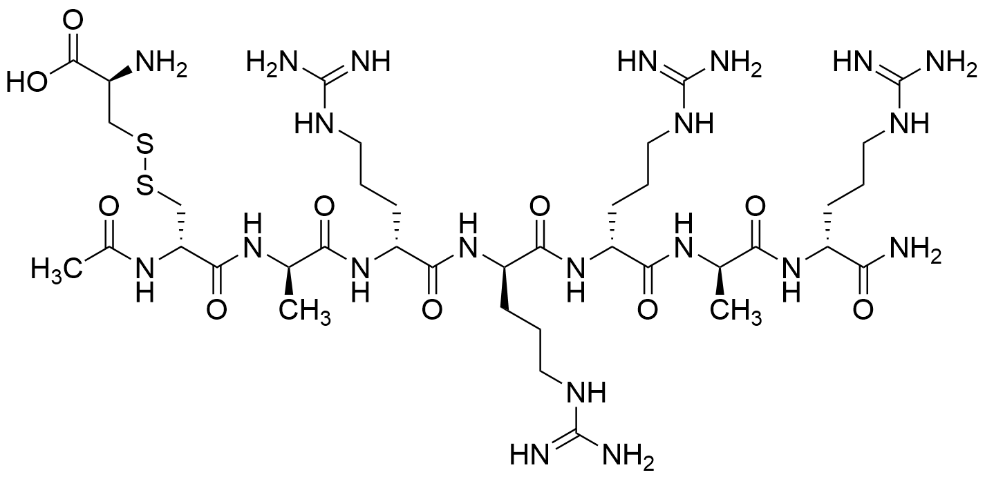 N-Acetyl-D-cysteinyl-D-alanyl-D-arginyl-D-arginyl-D-arginyl-D-alanyl- D-Argininamide-L-cysteine Disulfide