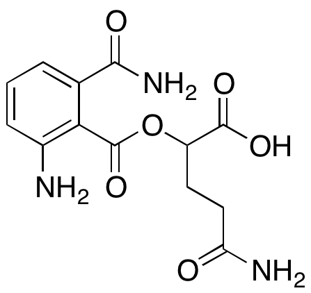 5-Amino-2-((2-amino-6-carbamoylbenzoyl)oxy)-5-oxopentanoic Acid