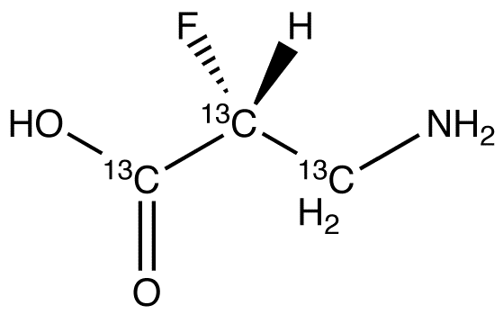 (2R)-3-Amino-2-fluoropropanoic Acid-13C3 >90% (up to 10% inorganics)