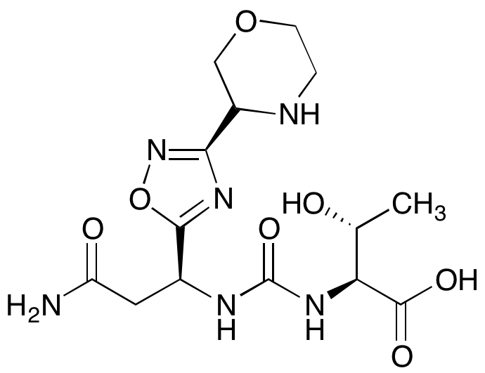 N-[[[(1S)-3-Amino-1-[3-(3R)-3-morpholinyl-1,2,4-oxadiazol-5-yl]-3-oxopropyl]amino]carbonyl]-L-threonine