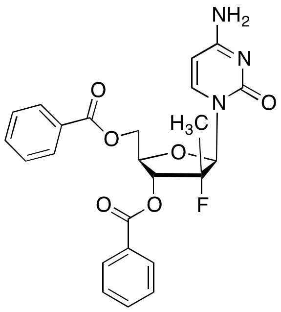 (2R,3R,4R,5R)-5-(4-Amino-2-oxopyrimidin-1(2H)-yl)-2-((benzoyloxy)methyl)-4-fluoro-4-methyltetrahydrofuran-3-yl Benzoate