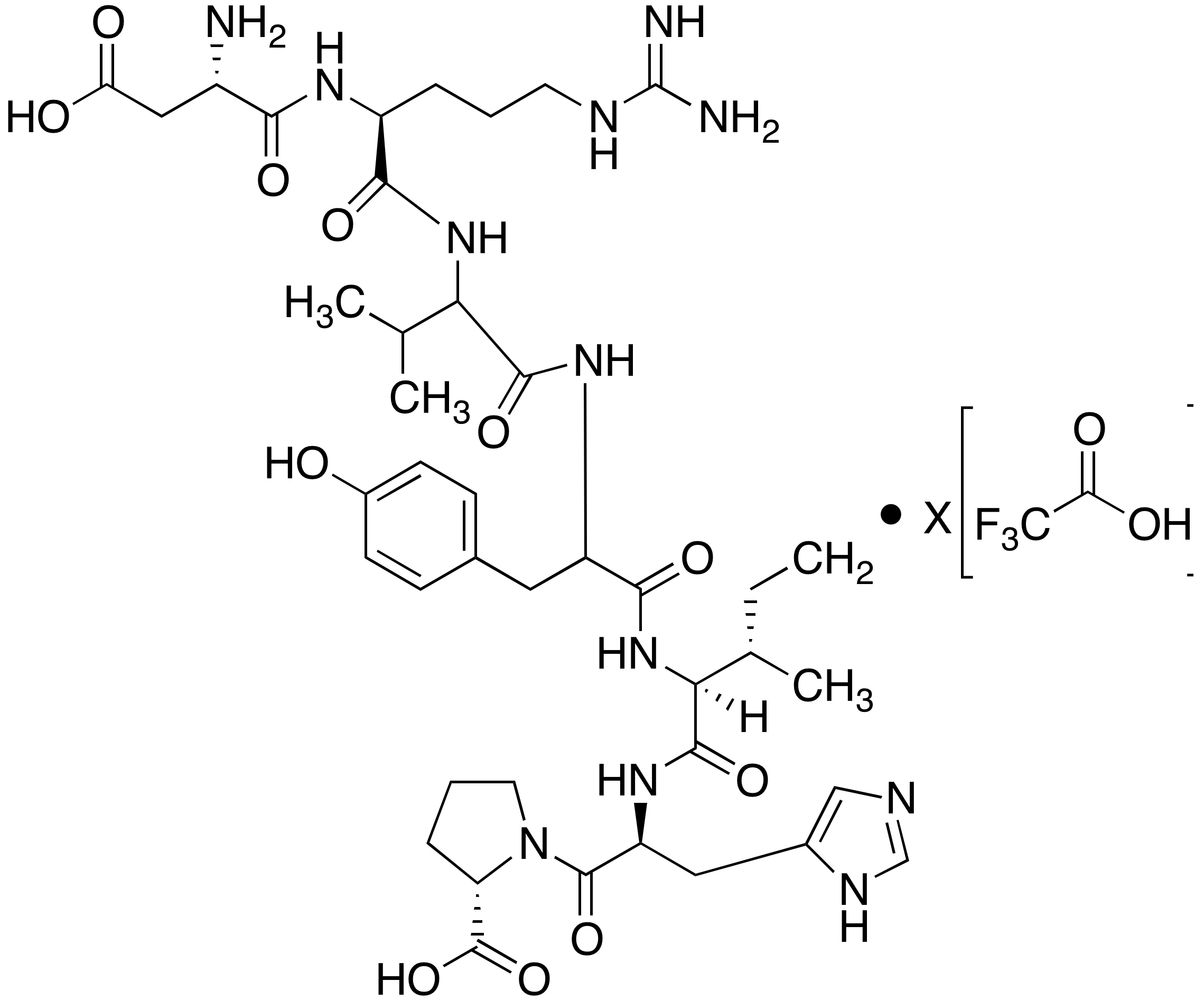 Angiotensin (1-7) xTFA salt