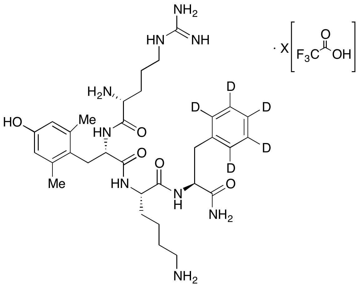 D-Arginyl-2,6-dimethyl-L-tyrosyl-L-lysyl-L-phenylalaninamide-d5 Trifluoroacetic Acid Salt