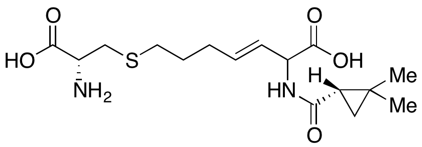 (E)-7-(((R)-2-Amino-2-carboxyethyl)thio)-2-((S)-2,2-dimethylcyclopropanecarboxamido)hept-3-enoic Acid(Cilastatin impurity)