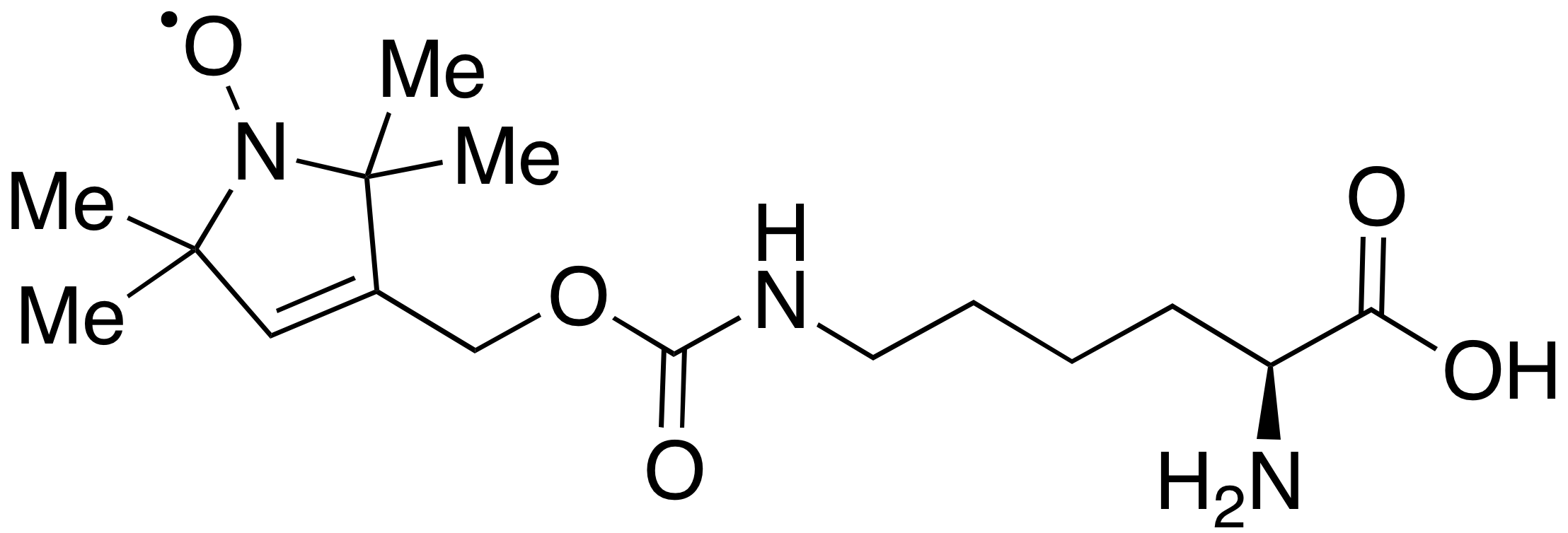 3-[[[[[(5S)-5-Amino-5-carboxypentyl]amino]carbonyl]oxy]methyl]-2,5-dihydro-2,2,5,5-tetramethyl-1H-pyrrol-1-yloxy