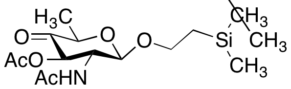 (2R,3R,4R,6R)-3-Acetamido-6-methyl-5-oxo-2-(2-(trimethylsilyl)ethoxy)tetrahydro-2H-pyran-4-yl Acetate