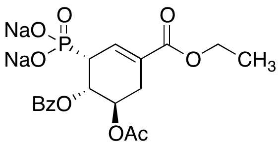 ((1R,5R,6S)-5-Acetoxy-6-(benzoyloxy)-3-(ethoxycarbonyl)cyclohex-2-en-1-yl)phosphonic Acid Disodium Salt