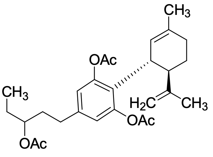 (1'R,2'R)-4-(3-Acetoxypentyl)-5'-methyl-2'-(prop-1-en-2-yl)-1',2',3',4'-tetrahydro-[1,1'-biphenyl]-2,6-diyl Diacetate