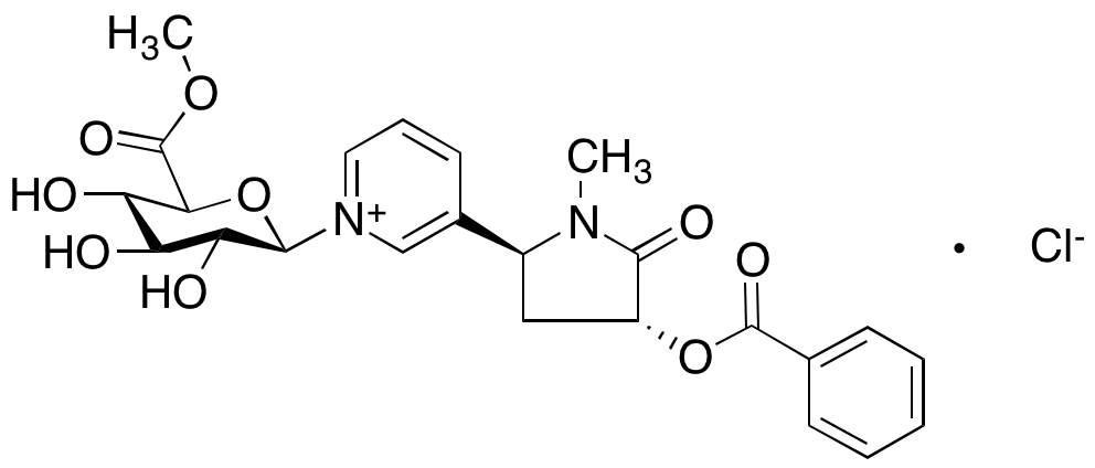 trans-3'-Benzoyloxy Cotinine N-β-D-Glucuronide Methyl Ester Chloride