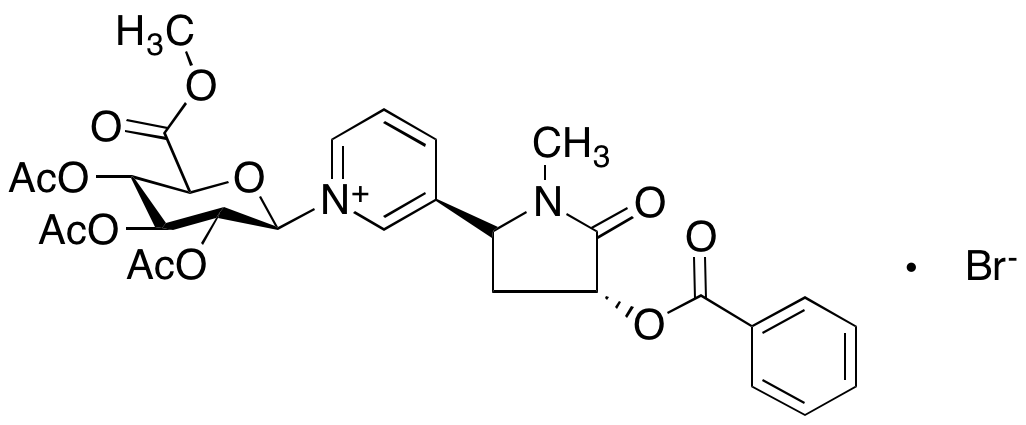 trans-3'-Benzoyloxy Cotinine 2,3,4-Tri-O-acetyl-N-β-D-glucuronide Methyl Ester Bromide