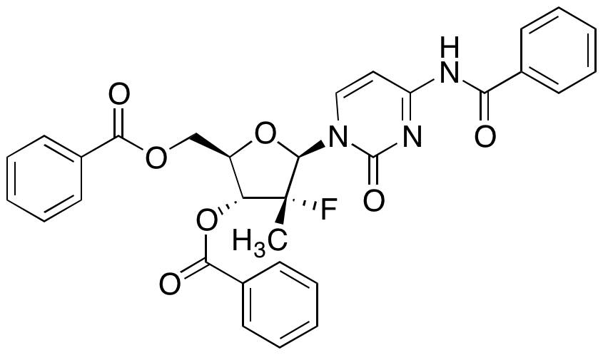 (2'R)-N-Benzoyl-2'-deoxy-2'-fluoro-2'-methyl-3',5'-dibenzoate Cytidine