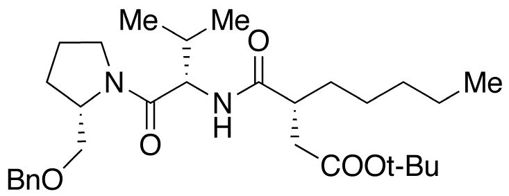 3-(R)-[1-(2-(S)-Benzyloxymethyl-pyrrolidine-1-carbonyl)-2-(S)-methyl-propylcarbamoyl)-octanoic Acid tert-Butyl Ester