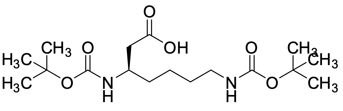 (3R)-3,7-Bis[[(1,1-dimethylethoxy)carbonyl]amino]heptanoic Acid