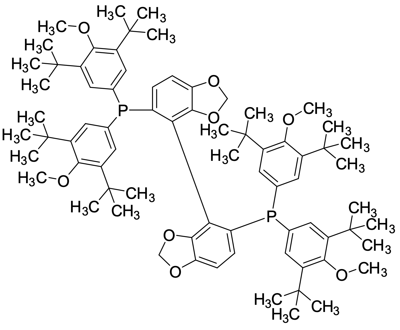 1,1'-(4R)-[4,4'-Bi-1,3-benzodioxole]-5,5'-diylbis[1,1-bis[3,5-bis(1,1-dimethylethyl)-4-methoxyphenyl]phosphine