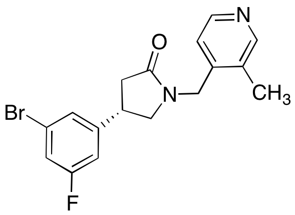 (S)-4-(3-Bromo-5-fluorophenyl)-1-((3-methylpyridin-4-yl)methyl)pyrrolidin-2-one