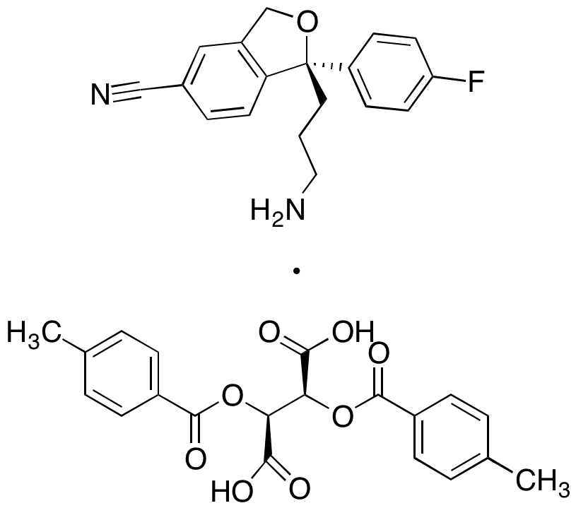 (2S,3S)-2,3-Bis[(4-methylbenzoyl)oxy]-butanedioic Acid with (1R)-1-(3-Aminopropyl)-1-(4-fluorophenyl)-1,3-dihydro-5-isobenzofurancarbonitrile (Mixture)