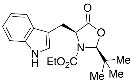 (2S,4S)-2-(tert-Butyl)-3-(ethoxycarbonyl)-4-(indol-3-yl-methyl]-1,3-oxazolidin-5-one