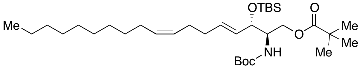 (2R,3S,4E,8Z)-2-((tert-Butoxycarbonyl)amino)-3-((tert-butyldimethylsilyl)oxy)octadeca-4,8-dien-1-yl Pivalate