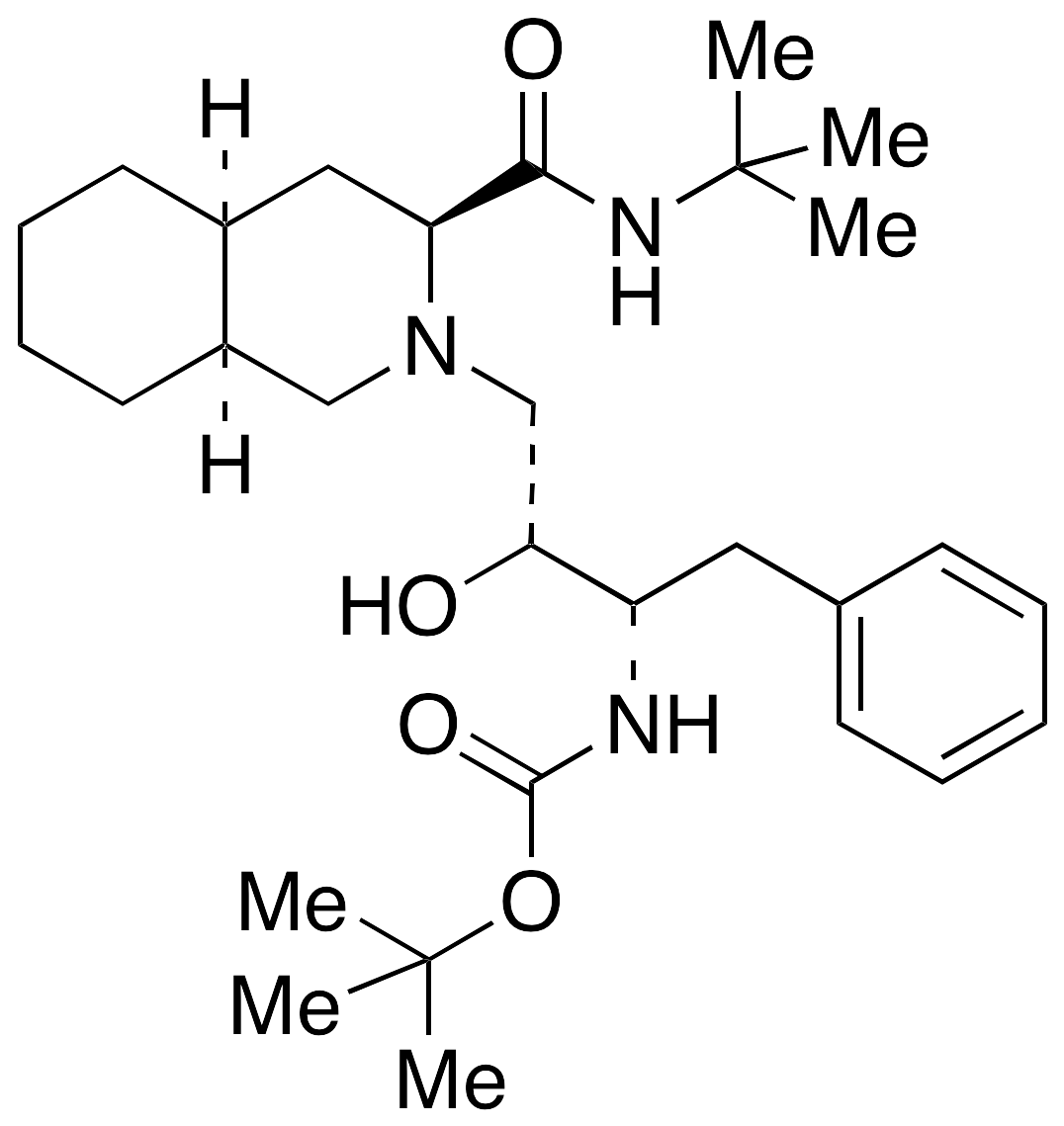 (3S,4aS,8aS)-2-[(2R,3S)-3-tert-Butyloxycarbonylamino-2-hydroxy-4-phenylbutyl]-N-(1,1-dimethylethyl)decahydro-3-isoquinolinecarboxamide