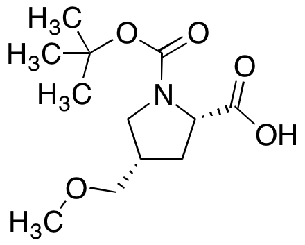 (2S,4S)-1-(tert-Butoxycarbonyl)-4-(methoxymethyl)pyrrolidine-2-carboxylic Acid