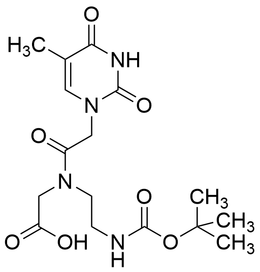 N-(2-((tert-Butoxycarbonyl)amino)ethyl)-N-(2-(5-methyl-2,4-dioxo-3,4-dihydropyrimidin-1(2H)-yl)acetyl)glycine