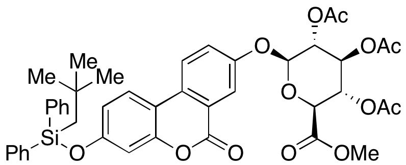 (1,1-Dimethylethyl)diphenylsilyl Urolithin A 2,3,4-Tri-O-acetyl-α-D-Glucuronide Methyl Ester