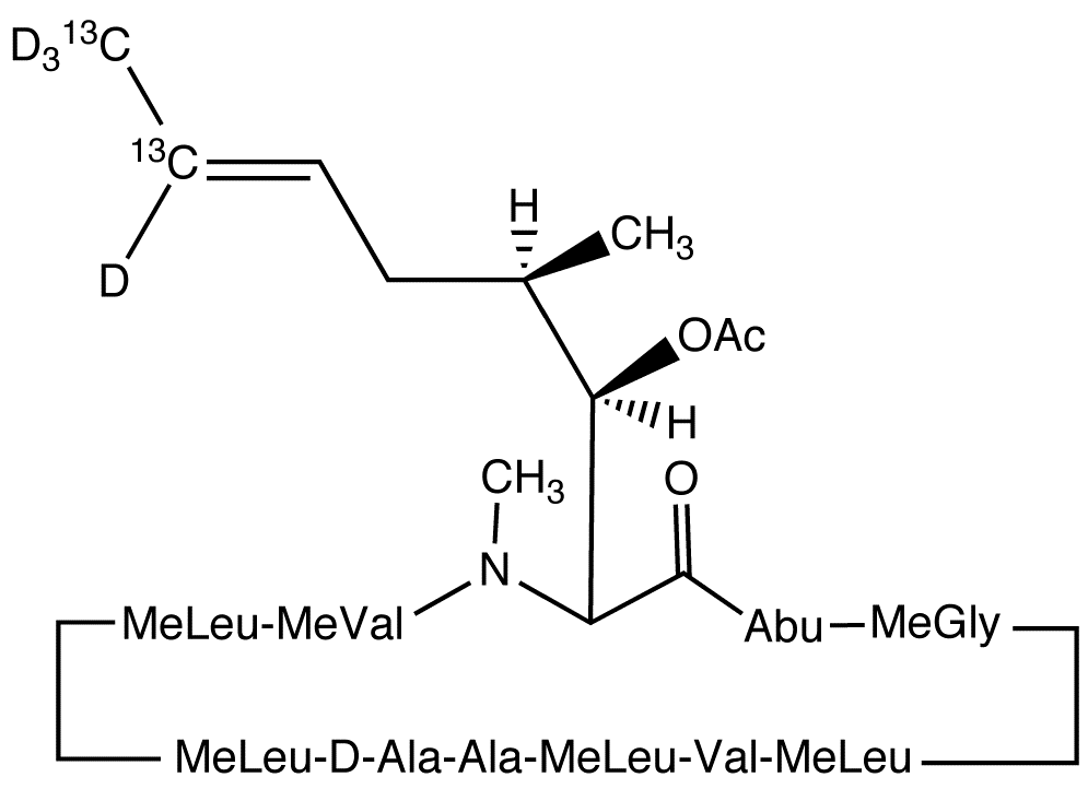 Cyclosporin A-13C2,d4 Acetate (major)