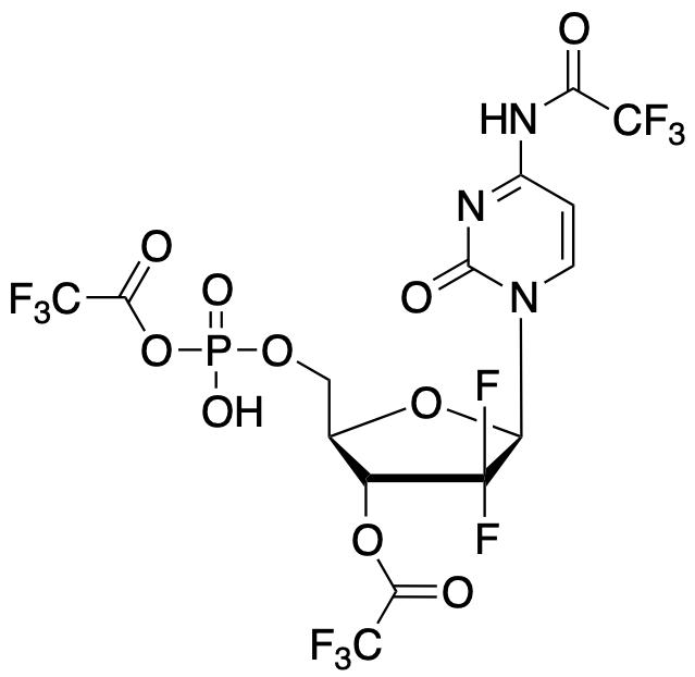 3'-​(2,​2,​2-Trifluoroacetate) 2'-​Deoxy-​2',​2'-​difluoro-​N-​(2,​2,​2-​trifluoroacetyl)​-5’-cytidylic Acid