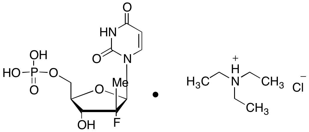 (2'R)-2'-Deoxy-2'-fluoro-2'-methyl-5'-uridylic Acid Triethylammonium Chloride Salt